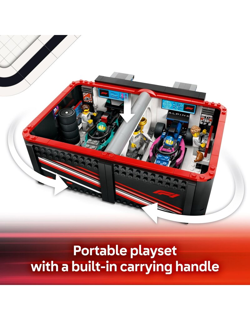 LEGO LEGO 60444 CITY F1 GARAGE AND MERCEDES-AMG AND ALPINE CARS