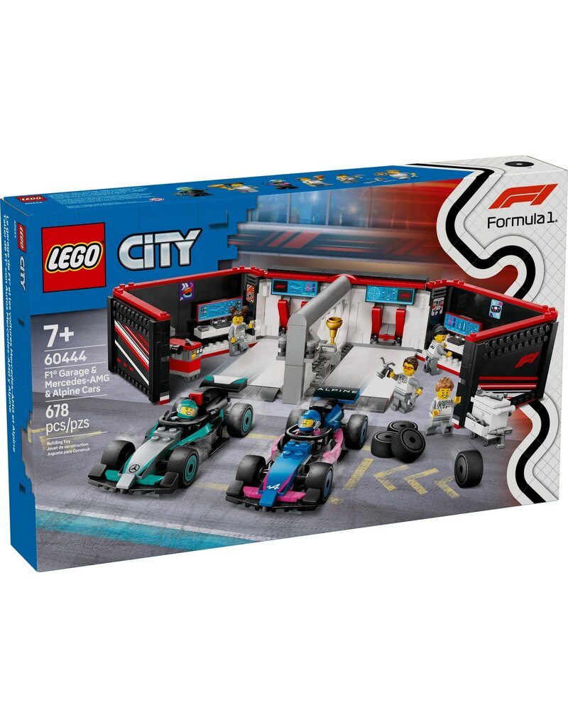 LEGO LEGO 60444 CITY F1 GARAGE AND MERCEDES-AMG AND ALPINE CARS