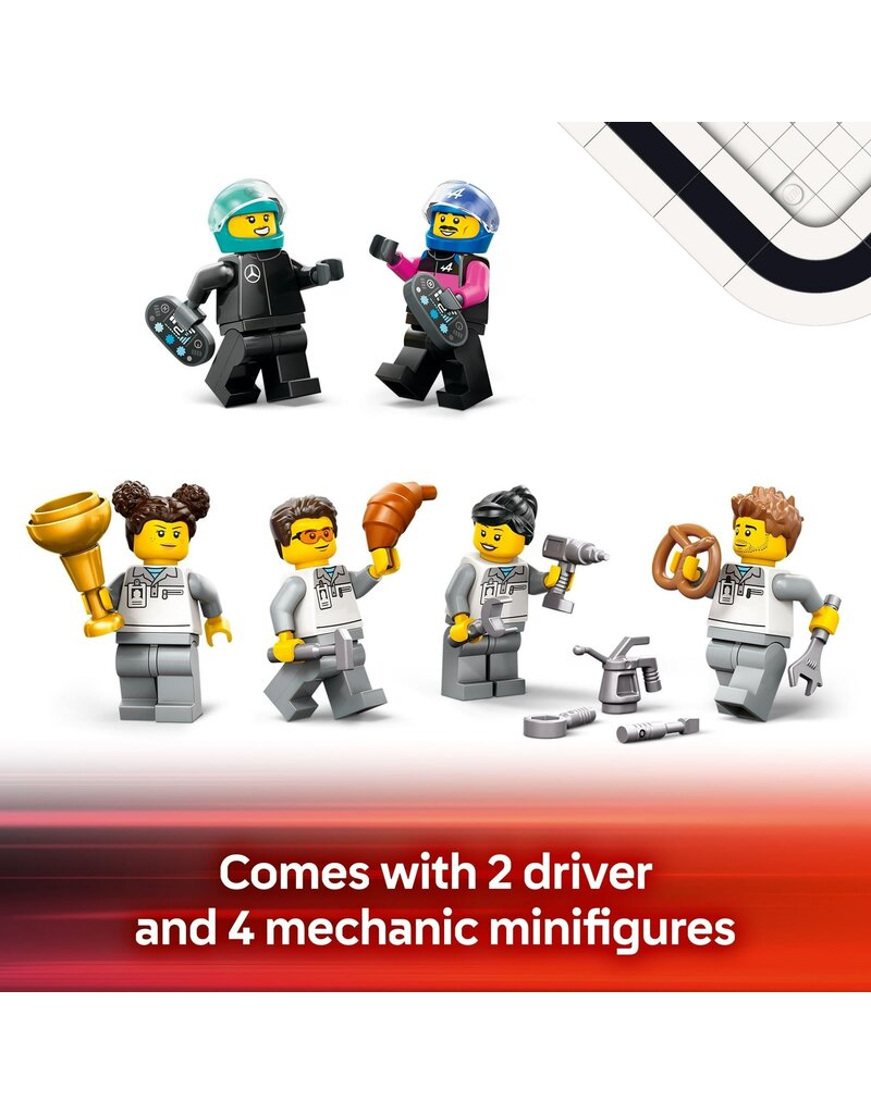 LEGO LEGO 60444 CITY F1 GARAGE AND MERCEDES-AMG AND ALPINE CARS