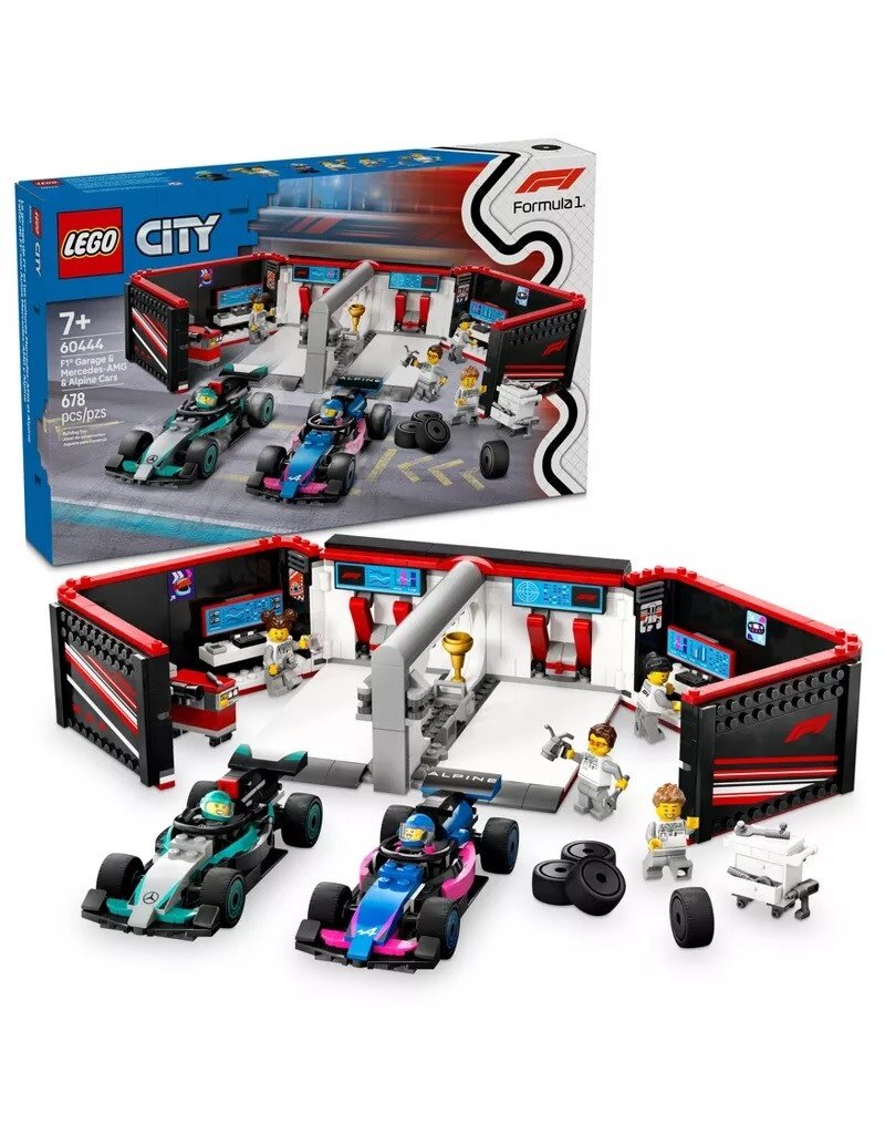 LEGO LEGO 60444 CITY F1 GARAGE AND MERCEDES-AMG AND ALPINE CARS