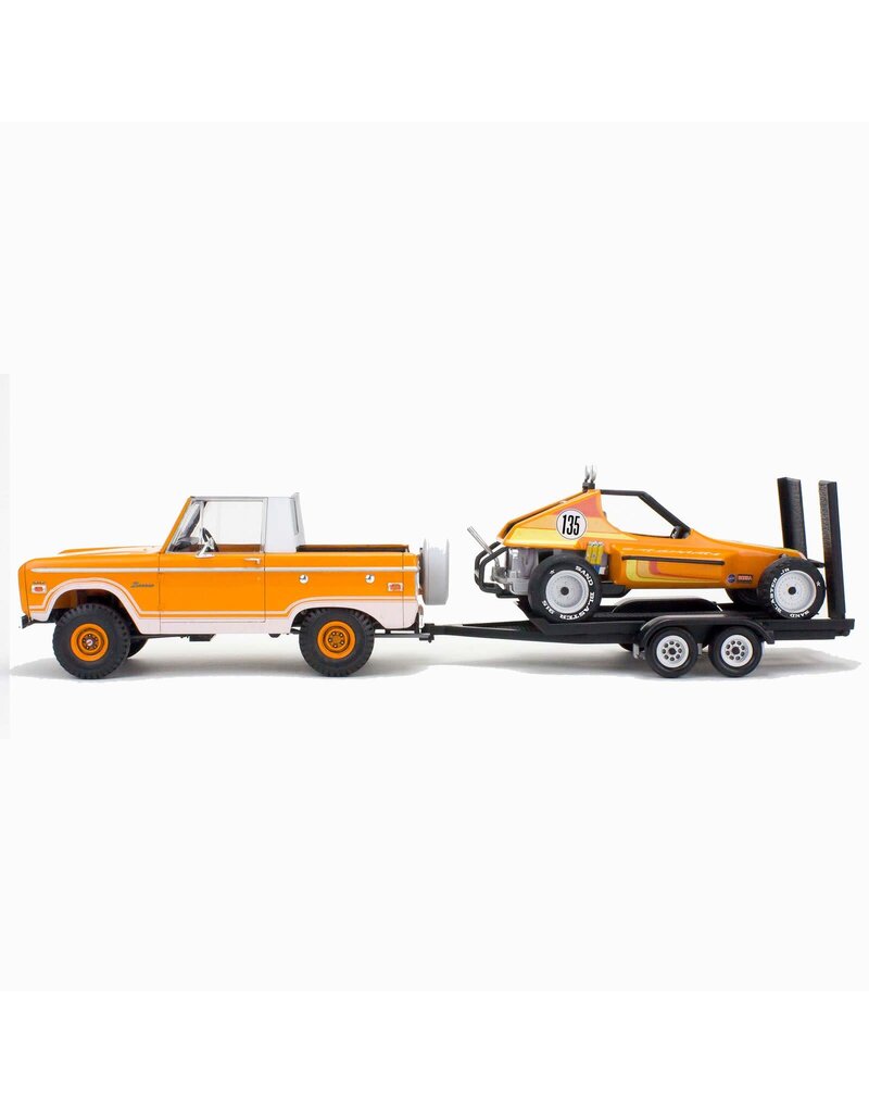 REVELL RMX857228 1/25 FORD BRONCO HALF CAB & DUNE BUGGY 2-IN-1 PLASTIC MODEL KIT W/TRAILER