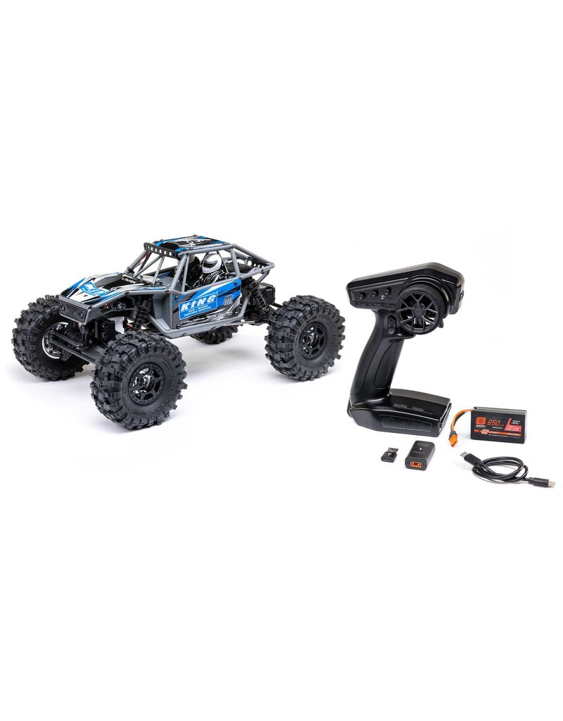AXIAL AXI-1750T1 1/18 UTB18 CAPRA 4WS 4X4 RTR BRUSHED ROCK CRAWLER (BATTERY & CHARGER INCLUDED): BLUE