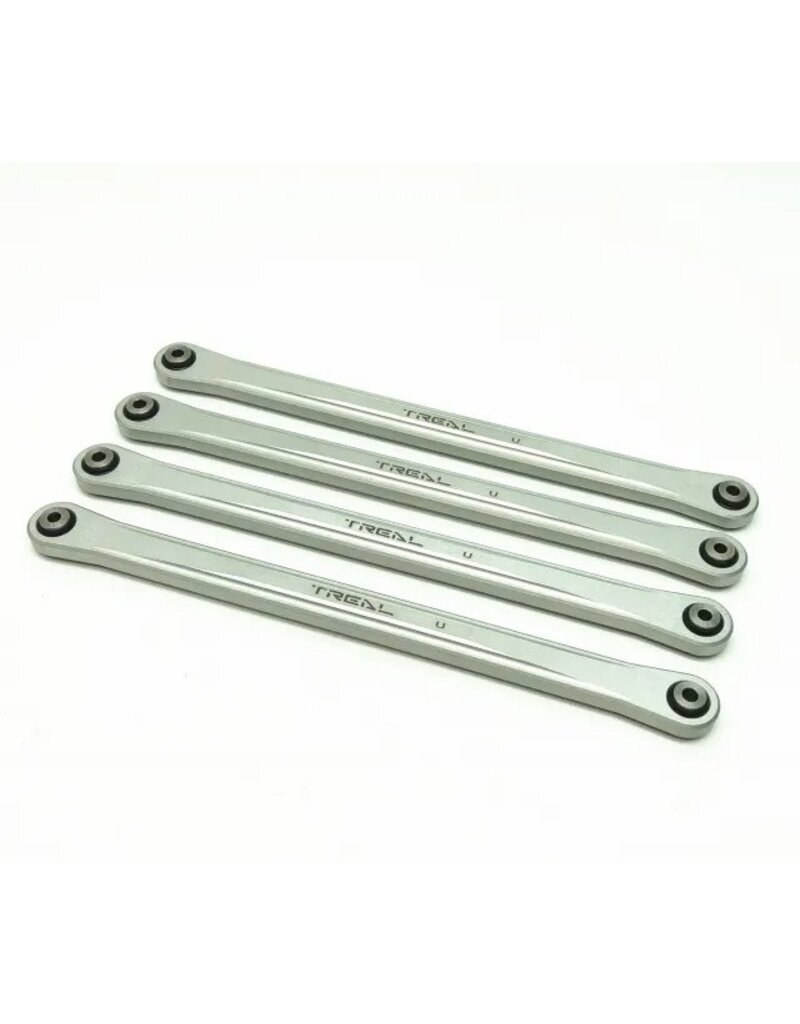 TREAL TRLX002V2YZZH  LOSI LMT ALUMINUM UPPER LINK BARS (4) (SILVER)