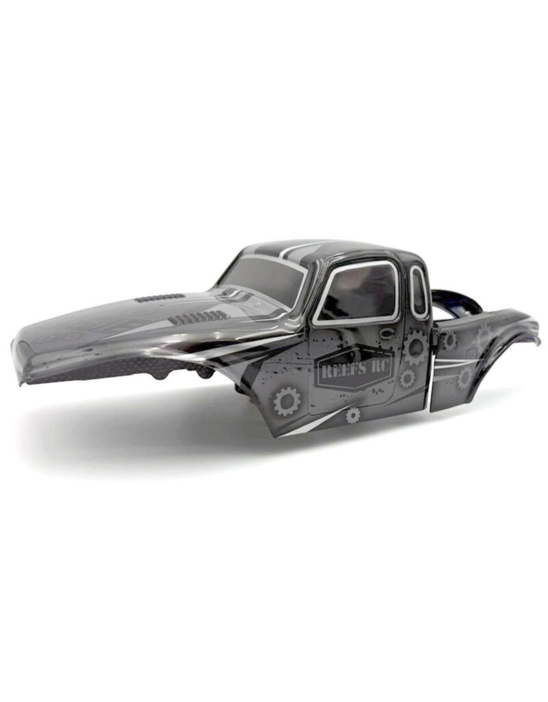 REEFS RC SEHREEFS226  PLAGUE 1/10 COMPETITION ROCK CRAWLER BODY (CLEAR) W/REAR FENDERS