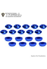 TREAL TRLX0045DPP63 LOSI MINI LMT ALUMINUM BODY BUTTONS SET (BLUE) (10)