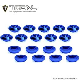 TREAL TRLX0045DPP63 LOSI MINI LMT ALUMINUM BODY BUTTONS SET (BLUE) (10)