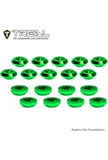TREAL TRLX0045CYZQ5 LOSI MINI LMT ALUMINUM BODY BUTTONS SET (GREEN) (10)