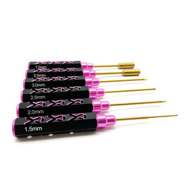 RACERS EDGE RCE7230 BREAST CANCER AWARENESS 6PIECE HEX AND NUT DRIVER SET