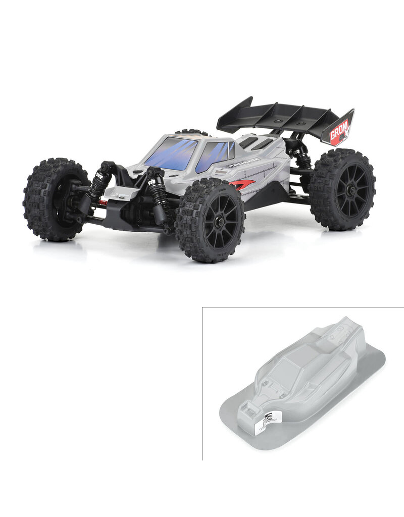PROLINE RACING PRO367114 AXIS TOUGH-COLOR GREY BODY FOR ARRMA TYPHON GROM
