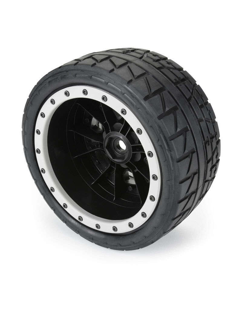 PROLINE RACING PRO1025613 MENACE 1/5 HP BELTED PRO-LOC F/R X-MAXX MTD 24MM BLK/GRY IMPULSE (2)