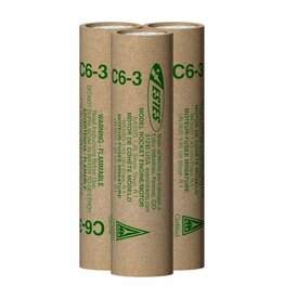 ESTES EST10023 ESTES ROCKETS C6-3 MODEL ROCKET ENGINES (3PK)