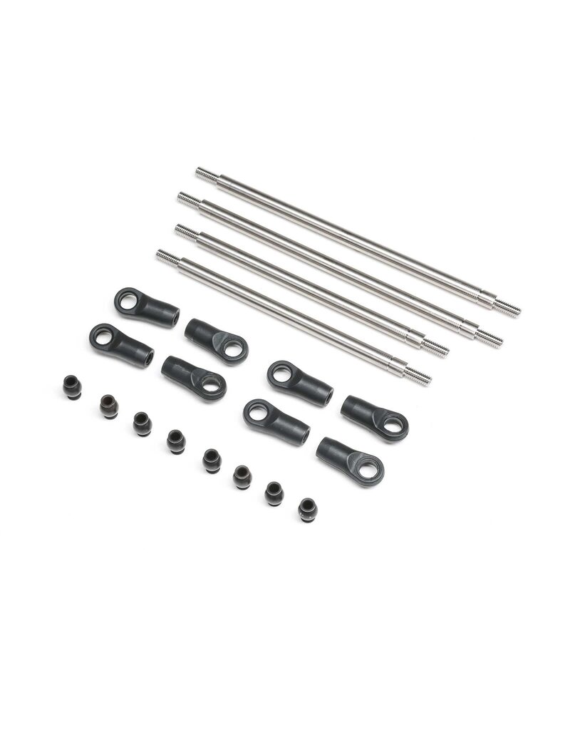 AXIAL AXI-2207	REAR UPPER/LOWER 4WS LINKS SET, TITANIUM: AXP8