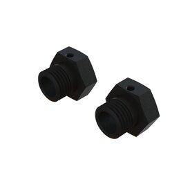 ARRMA ARA311117 ALUMINUM WHEEL HEX 17MM, 16.5MM THICK: BLACK (2)
