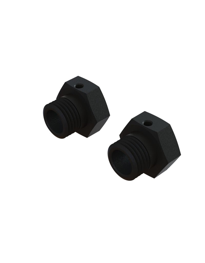 ARRMA ARA311117 ALUMINUM WHEEL HEX 17MM, 16.5MM THICK, BLACK (2)