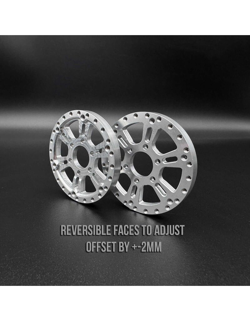 REEFS RC SEHREEFS205 1.9 ALUMINUM "BLADES" BEADLOCK WHEELS (2)