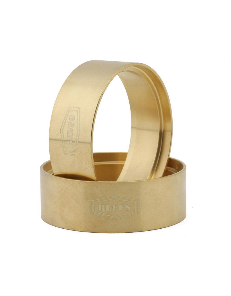 REEFS RC SEHREEFS242 BRASS 1.9" INNER BEAD-LOCK WHEEL RINGS (2) (67G)