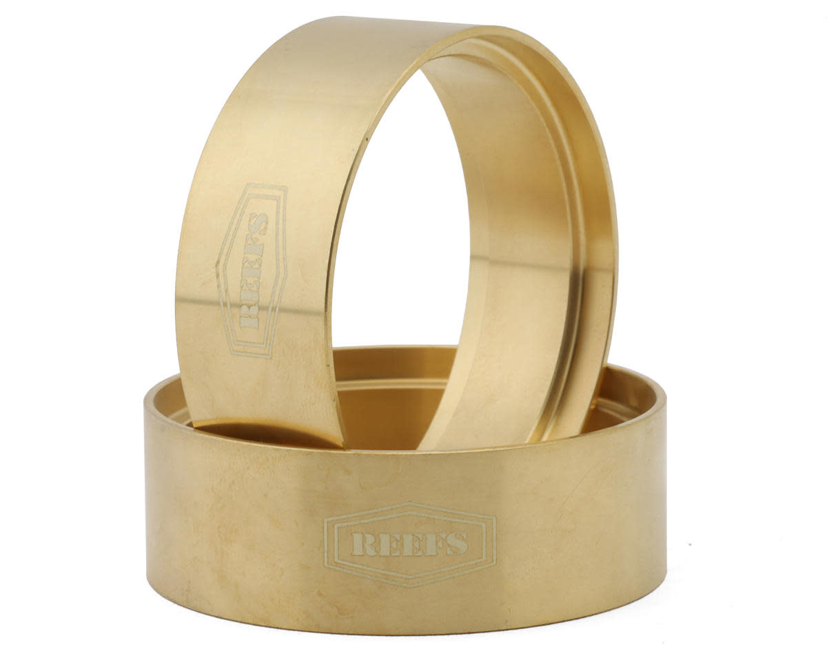 SEHREEFS242 BRASS 1.9" INNER BEAD-LOCK WHEEL RINGS (2) (67G)