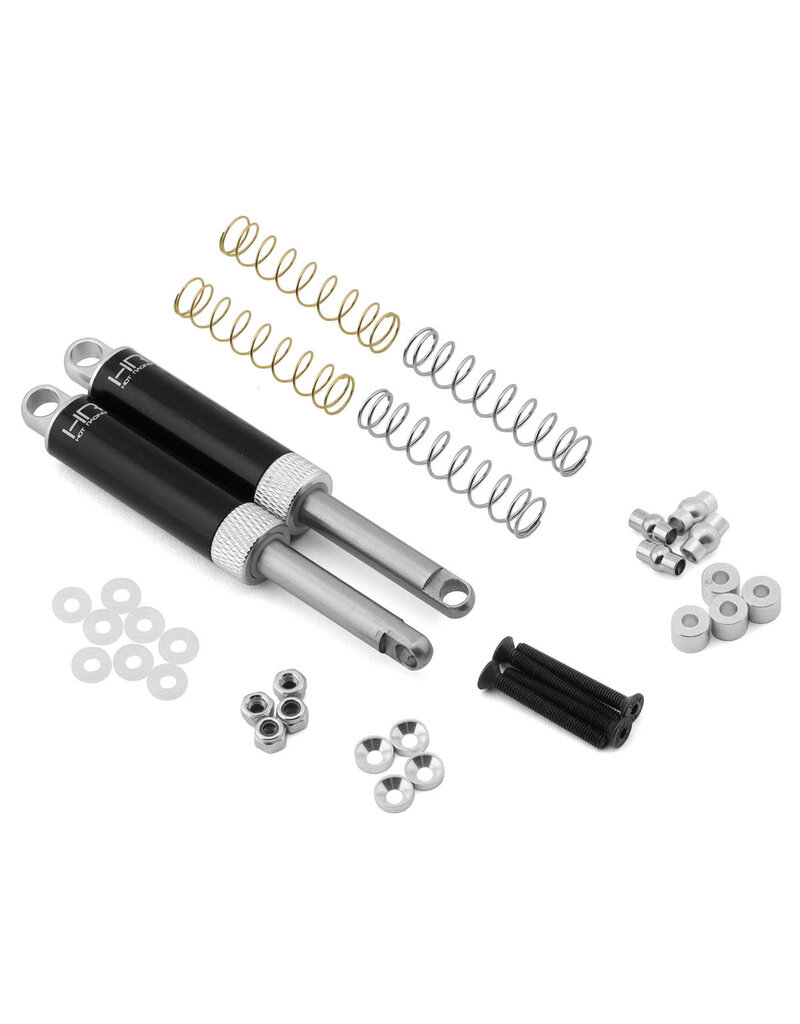 HOT RACING HRATD100T08 INTERNAL SPRING AIR SHOCKS 100MM: SILVER (2)