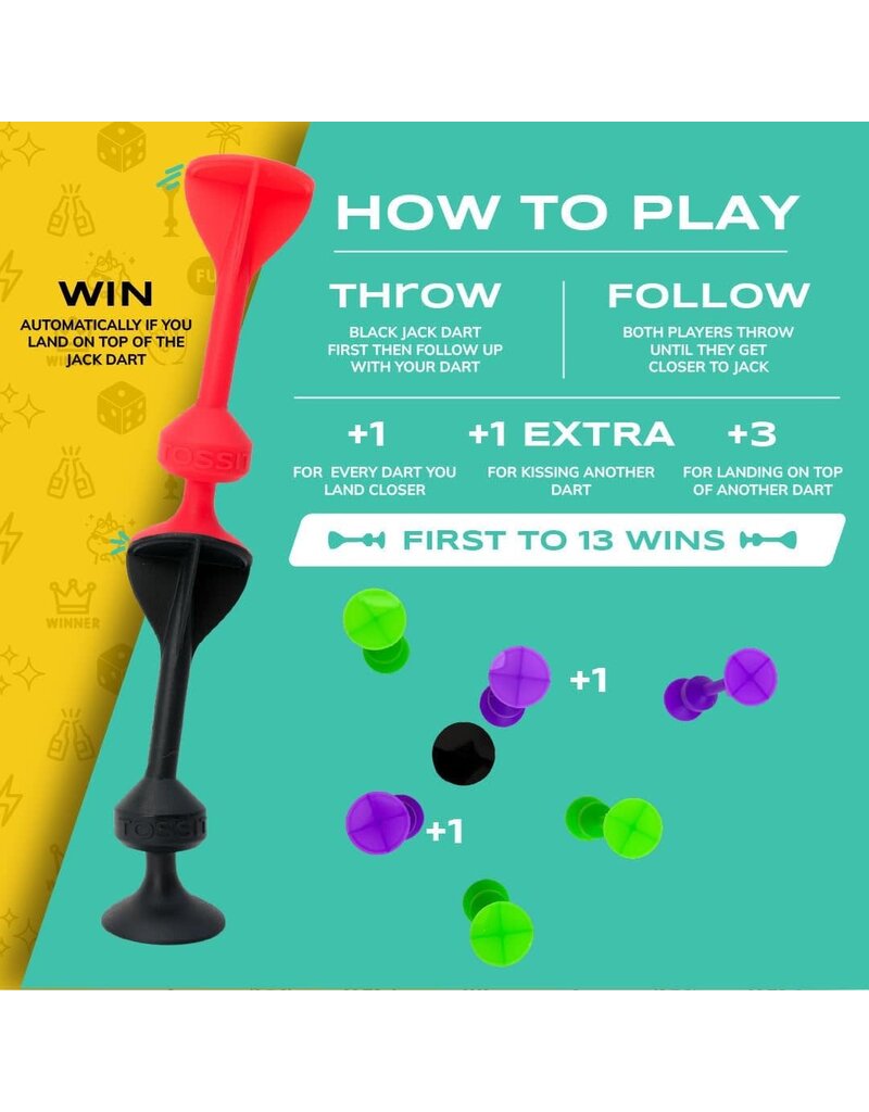 TOSSIT MT TOSS-IT GAME RED/ GREEN 7PC