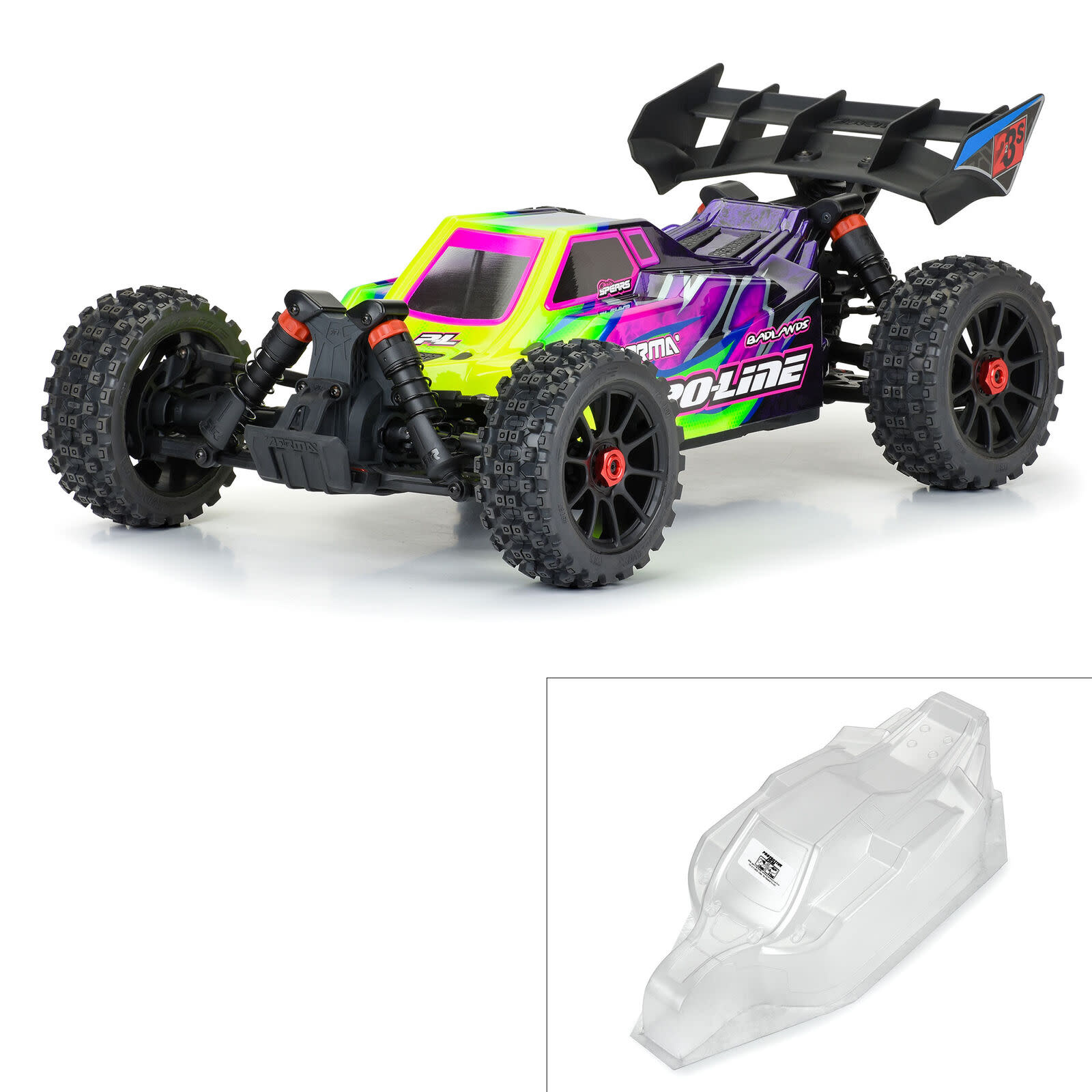 PRO364600 AXIS CLEAR BODY FOR ARRMA TYPHON 223S (CLEAR)