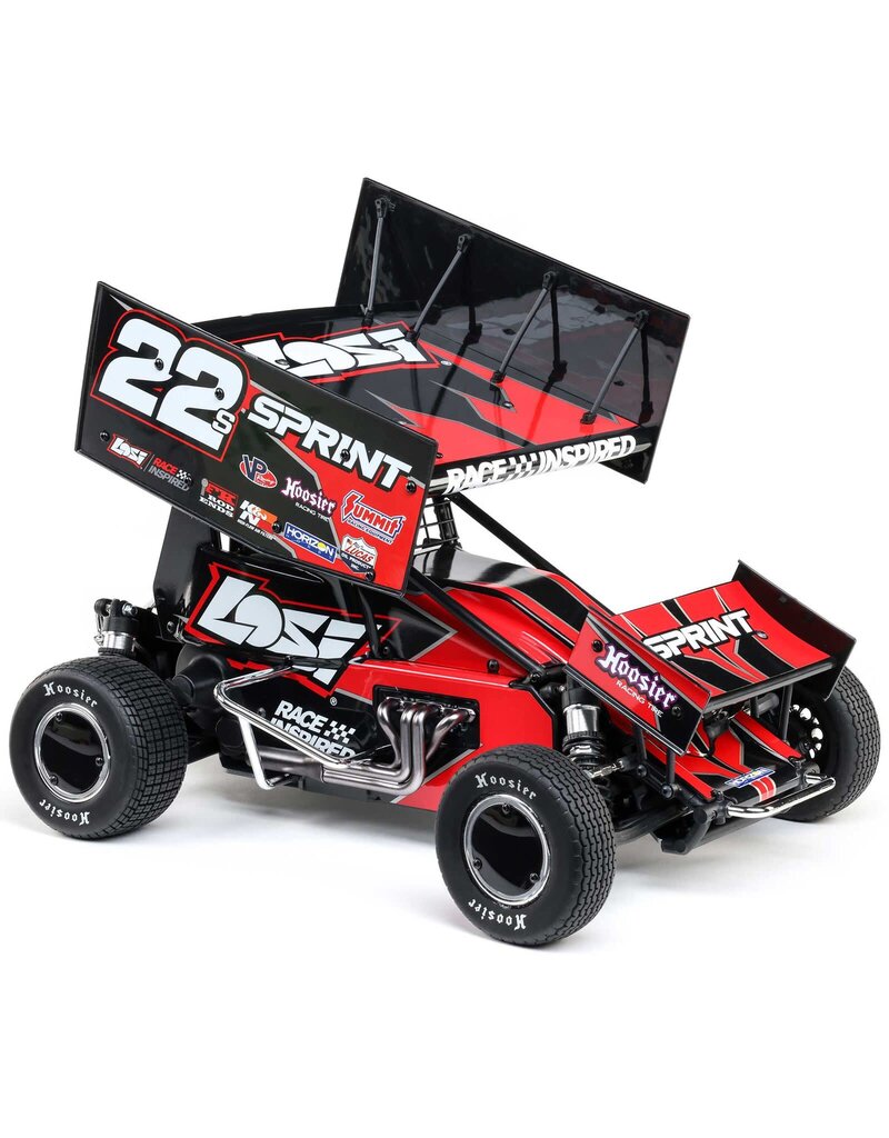 LOSI LOS-2359 LOSI 1/10 22S SPRINT 2WD BRUSHLESS RTR (BATTERY & CHARGER INCLUDED), RED