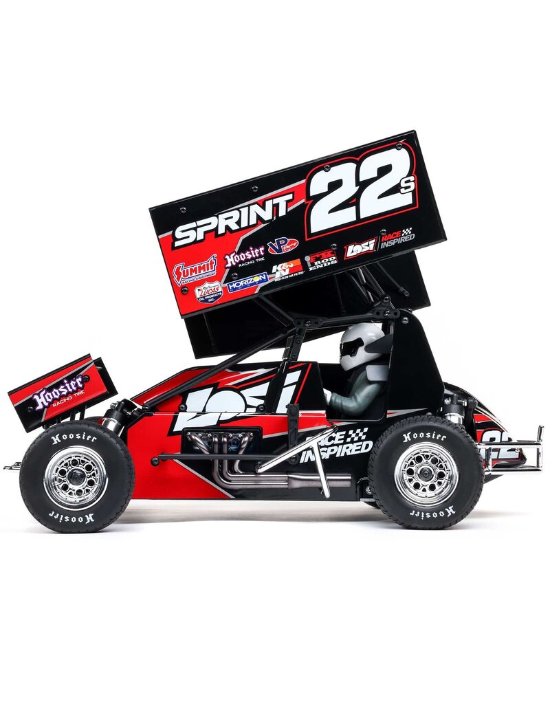 LOSI LOS-2359 LOSI 1/10 22S SPRINT 2WD BRUSHLESS RTR (BATTERY & CHARGER INCLUDED), RED