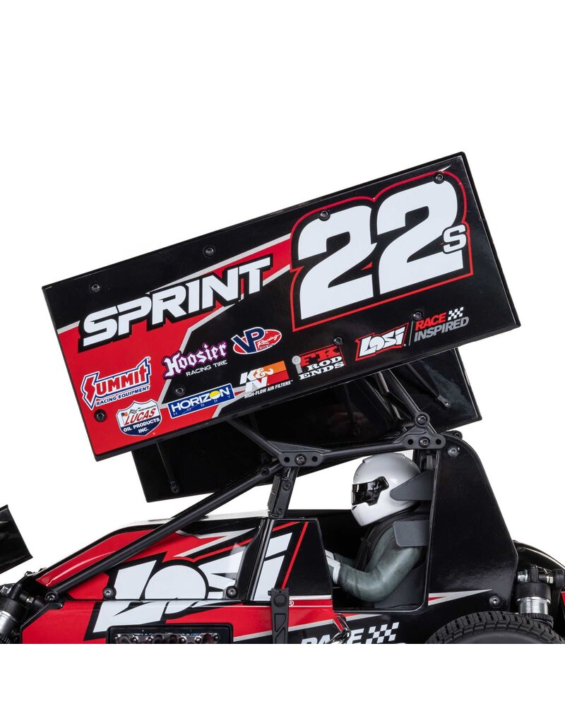 LOSI LOS-2359 LOSI 1/10 22S SPRINT 2WD BRUSHLESS RTR (BATTERY & CHARGER INCLUDED), RED