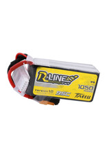 TATTU TAA10504S95X6 TATTU 1050MAH 4S 95C 14.8V R-LINE LIPO BATTERY PACK: XT60