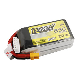 TATTU TAA6504S95XT3 TATTU 650MAH 4S 14.8V 95C R-LINE LIPO BATTERY PACK: XT30