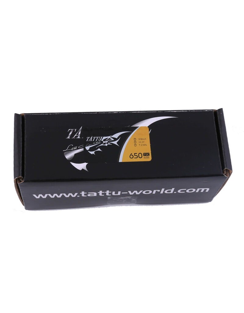TATTU TAA6503S75XT3 TATTU 650MAH 3S 75C 11.1V LIPO BATTERY PACK:  XT30