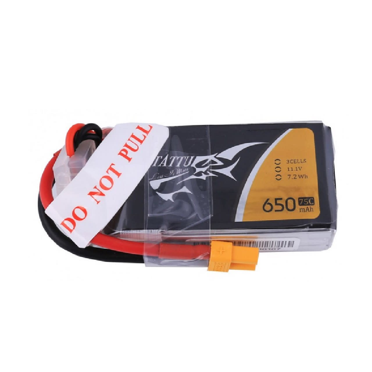 TAA6503S75XT3 TATTU 650MAH 3S 75C 11.1V LIPO BATTERY PACK: XT30