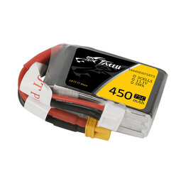 TATTU TAA4503S75XT3 TATTU 3S 450MAH 75C 11.1V LIPO BATTERY PACK: XT30
