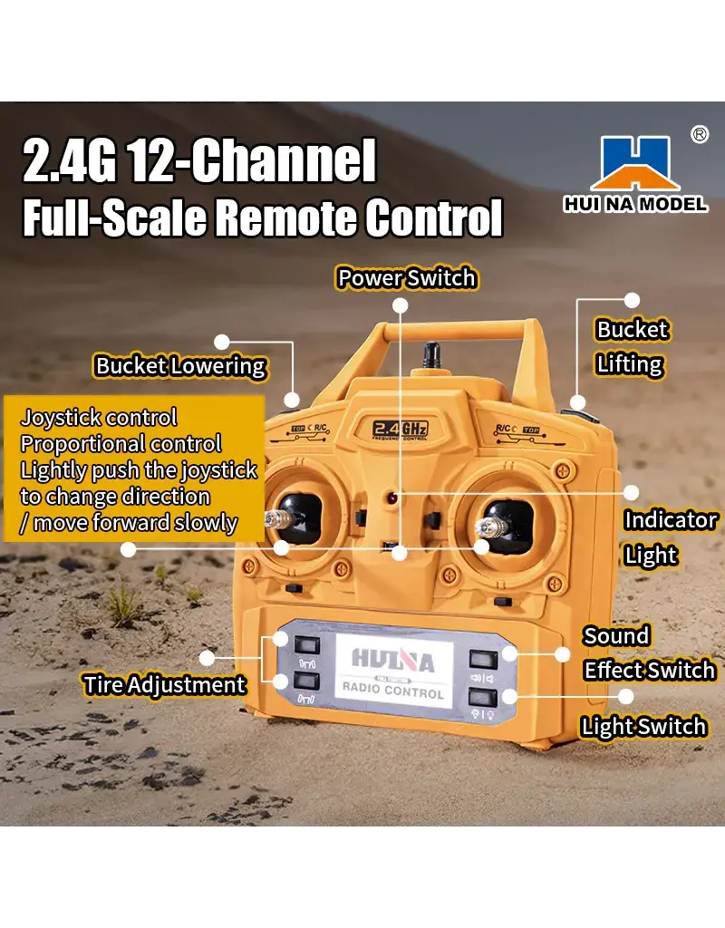 HUINA HUN11536 8X8 RC DUMP TRUCK