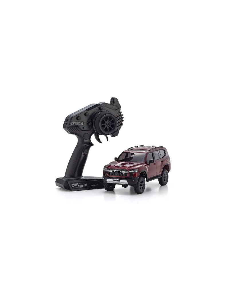 KYOSHO KYO32538MR MINI-Z 4X4 READYSET TOYOTA LAND CRUISER 300 GR SPORT DARK RED MICA METALLIC