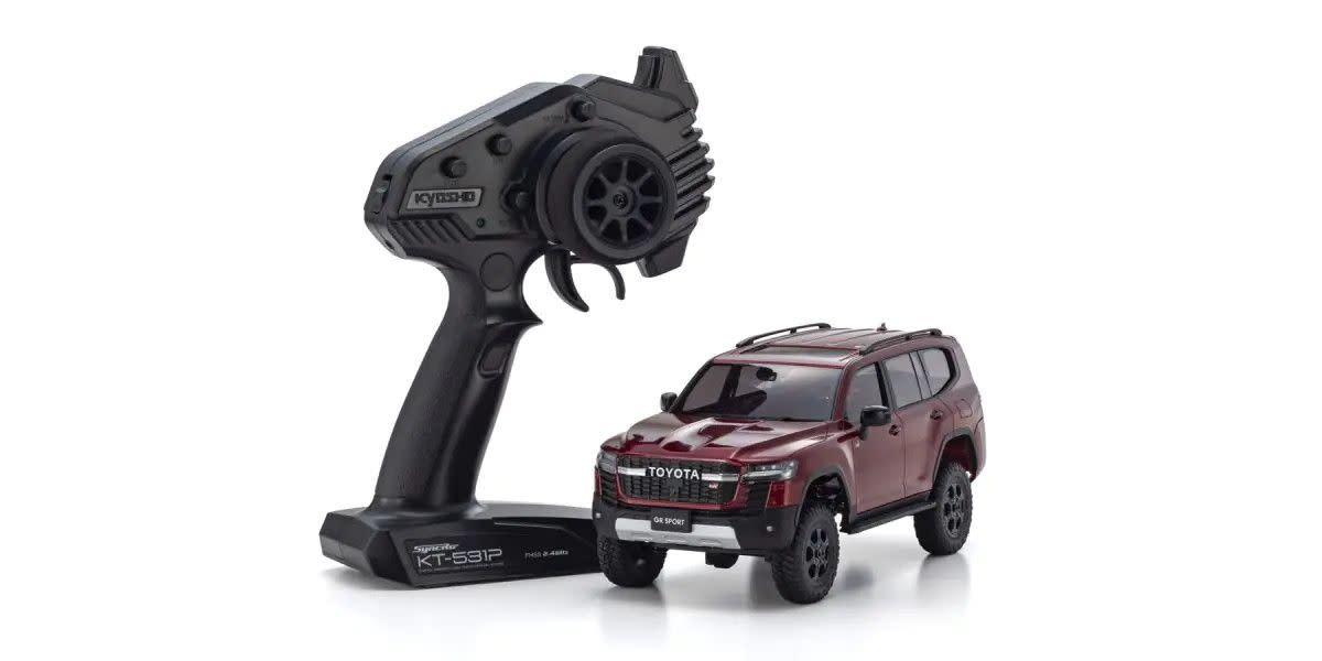 KYO32538MR MINI-Z 4X4 READYSET TOYOTA LAND CRUISER 300 GR SPORT DARK RED MICA METALLIC