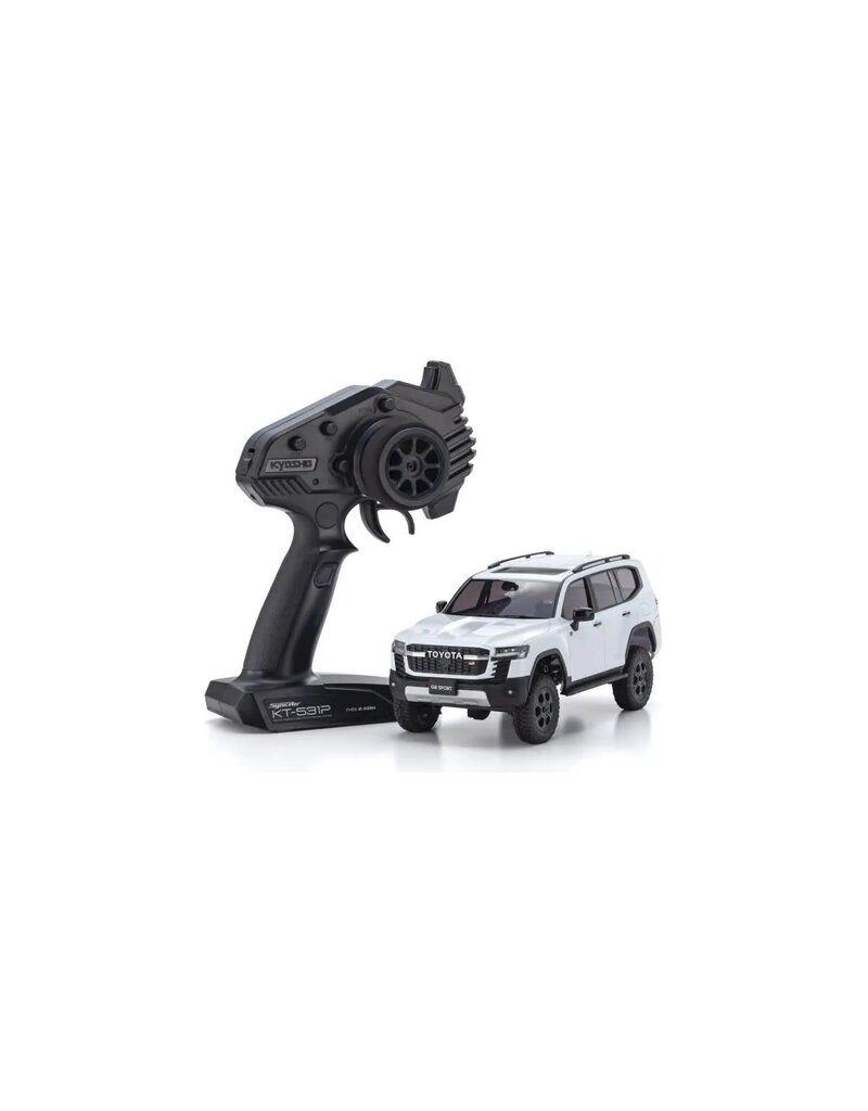KYOSHO KYO32538PW MINI-Z 4X4 READYSET TOYOTA LAND CRUISER 300 GR SPORT PRECIOUS WHITE PEARL