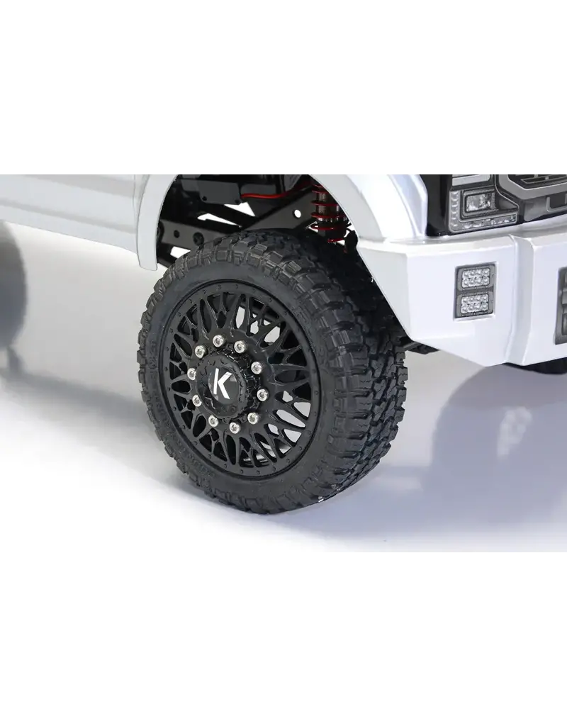CEN RACING CEG8988 FORD F450 KG1 EDITION 1/10 4WD RTR, SILVER MERCURY