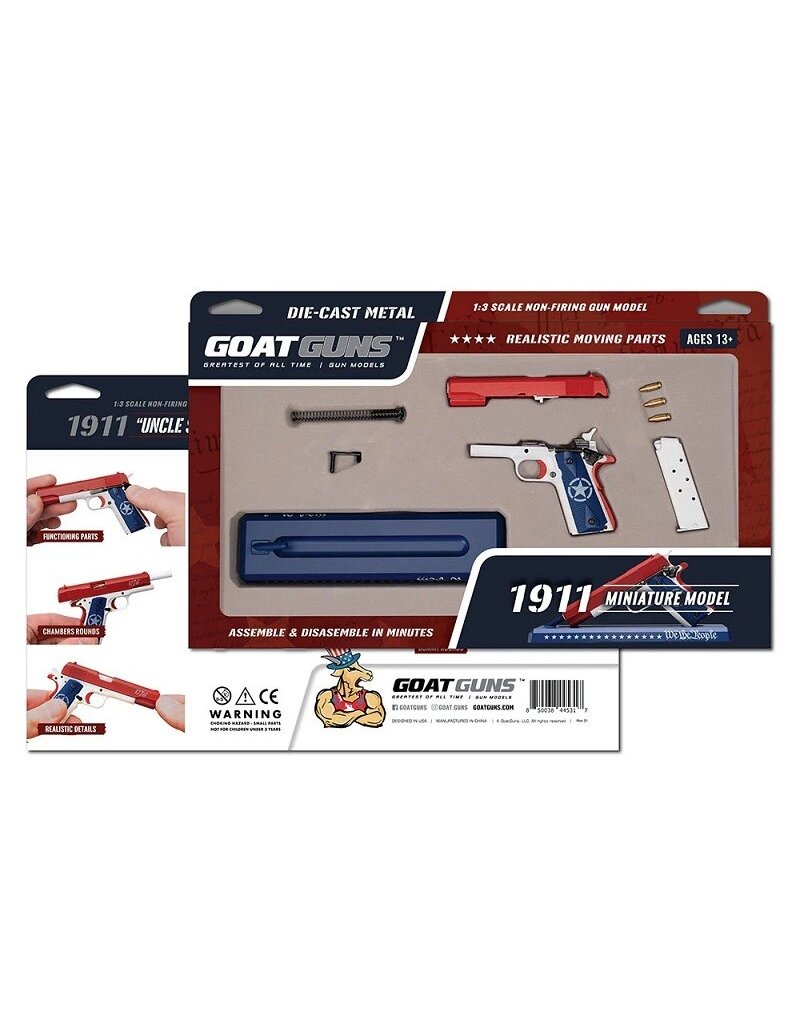 GOAT GUN GOA1911-USA GOATGUNS 1/2.5 SCALE DIE CAST 1911 MODEL, USA