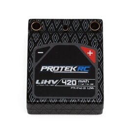 PROTEK RC PTK-5142-25 2S LIPO 7.6V 420MAH 30C LIHV HARDCASE BATTERY: 3.5MM (MICRO-B)