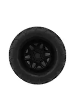 METHOD RC MTD1200V2 TERRAFORM V2 BELTED 1/7 SHORT COURSE PRE-MOUNTED TIRES W/17MM HEX & SWITCH WHEELS (BLACK) (2)