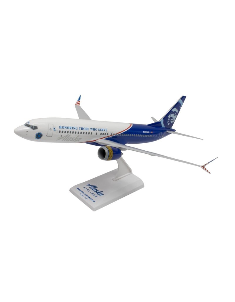 SKYMARKS SKR1180 1/130 SCALE ALASKA VETERANS 737MAX8