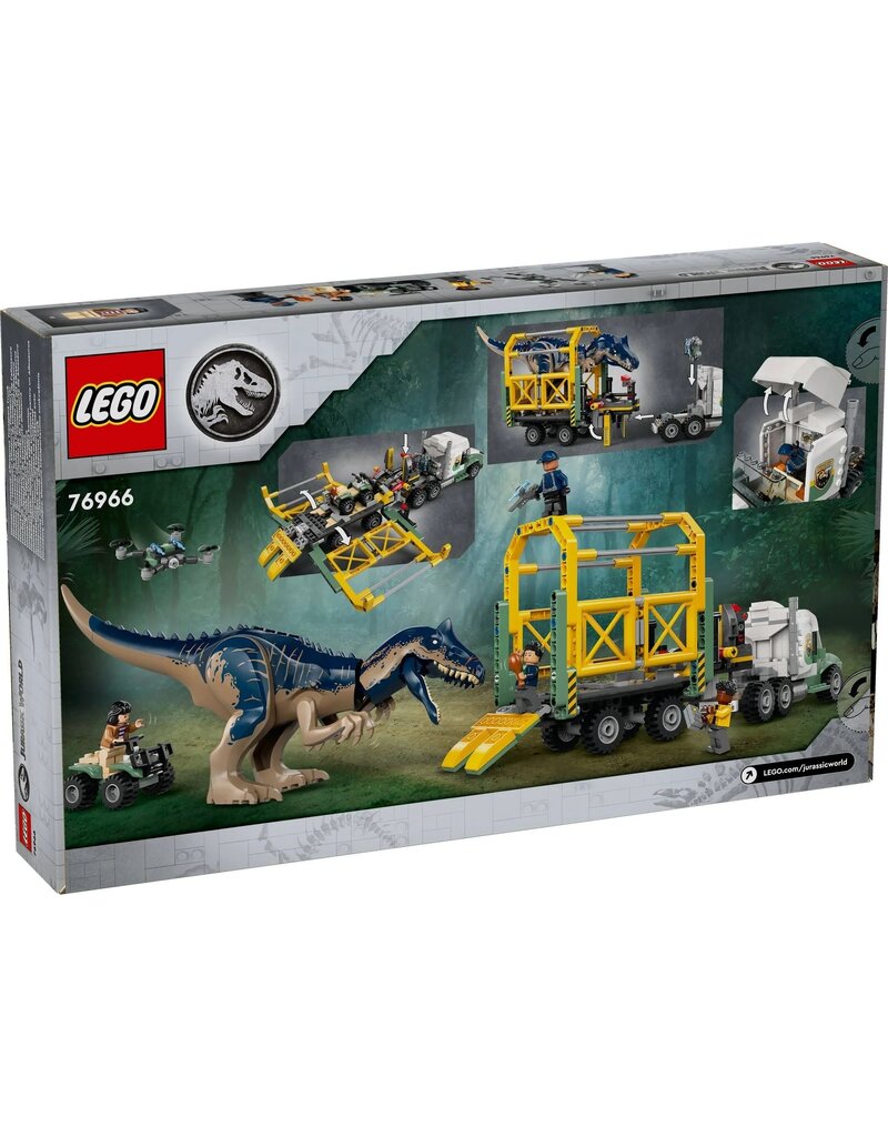 LEGO LEGO 76966 JURASSIC PARK DINOSAUR MISSIONS: ALLOSAURUS TRANSPORT TRUCK