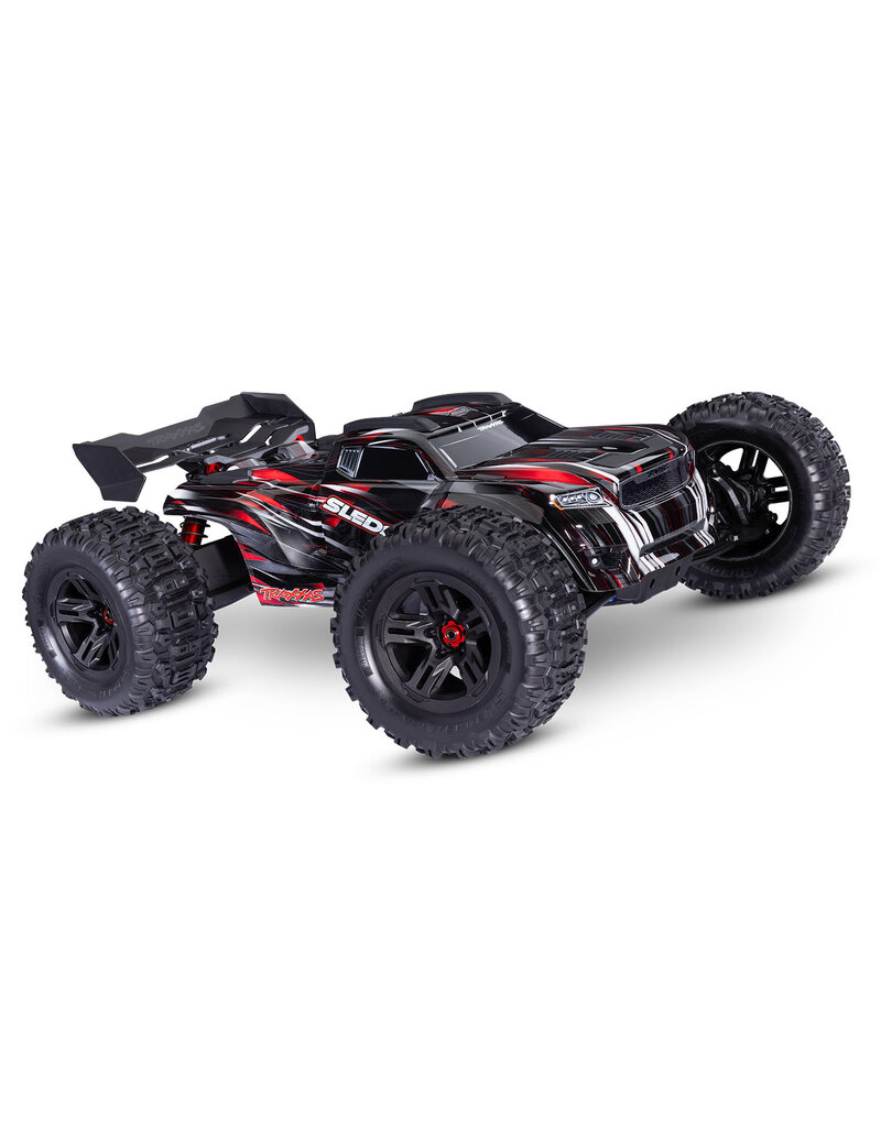 TRAXXAS TRA95096-4-RED SLEDGE 1/8 SCALE 4WD BRUSHLESS MONSTER TRUCK RTR