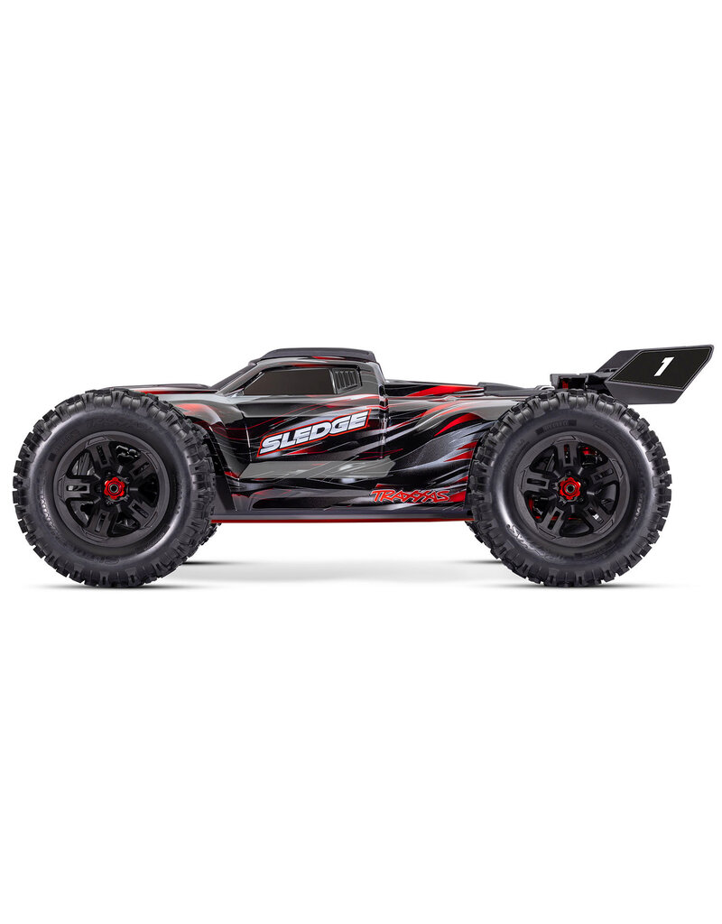 TRAXXAS TRA95096-4-RED SLEDGE 1/8 SCALE 4WD BRUSHLESS MONSTER TRUCK RTR