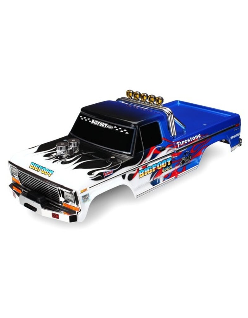 TRAXXAS TRA3653 BIGFOOT FLAME PRE-PAINTED MONSTER TRUCK BODY