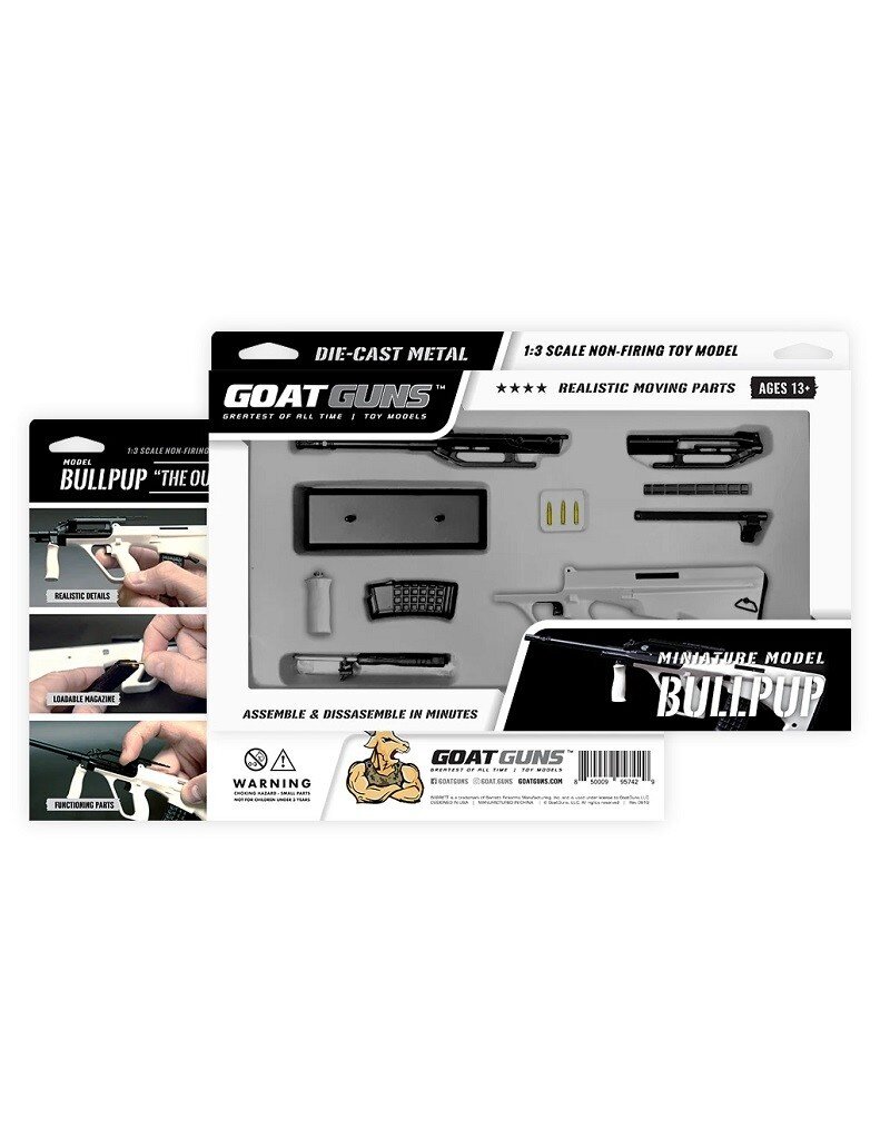 GOAT GUN GOABP-WHITE 1/3 SCALE DIE CAST BULLPUP MODEL: WHITE