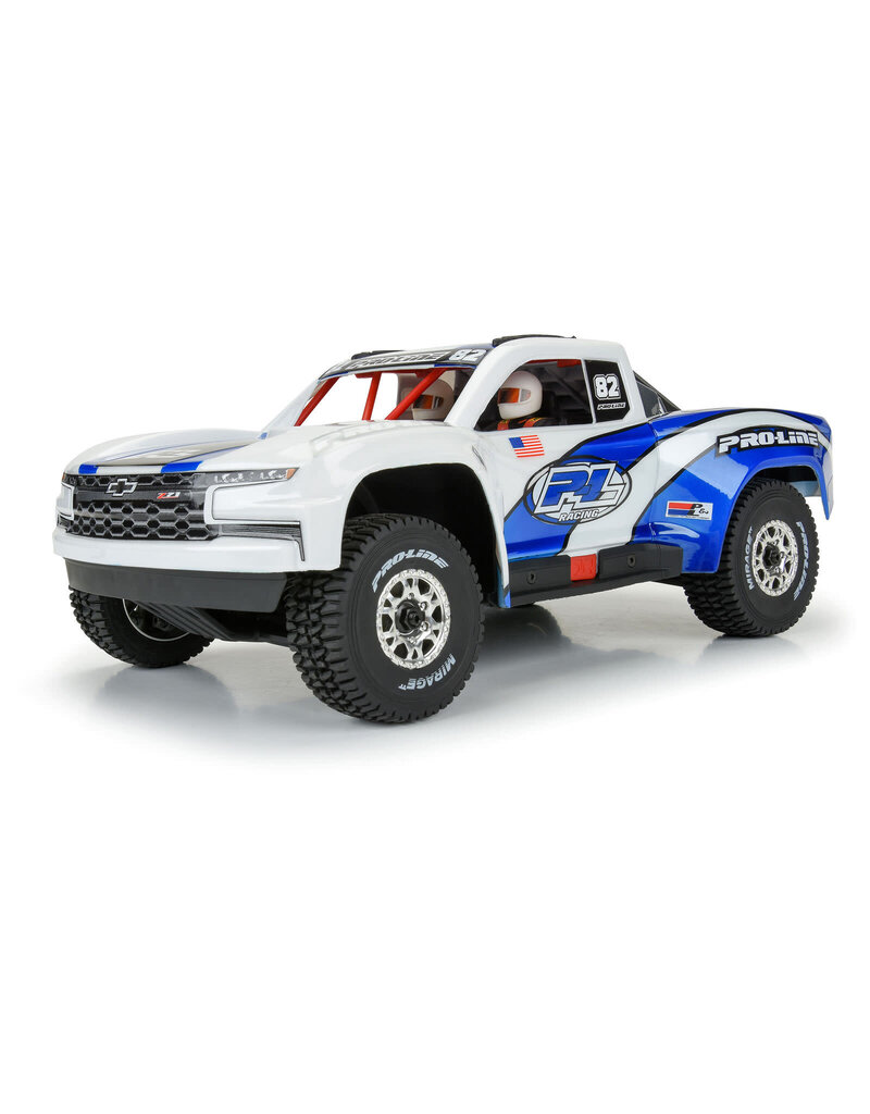 PROLINE RACING PRO367517 1/16 PRE-CUT 2019 CHEVY SILVERADO TROPHY TRUCK CLEAR BODY: GROM