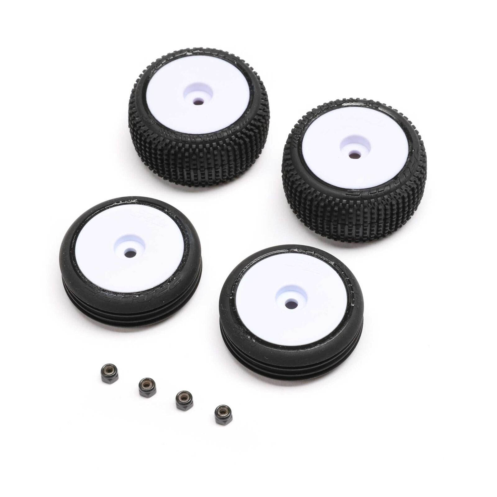 LOS-1763 - Micro-B Tires & Wheels, Mounted - White