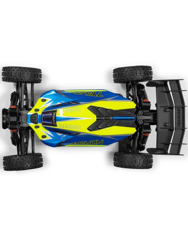 ARRMA ARA4206V4T1 1/8 TYPHON 4X4 RTR BRUSHED BUGGY, BLUE