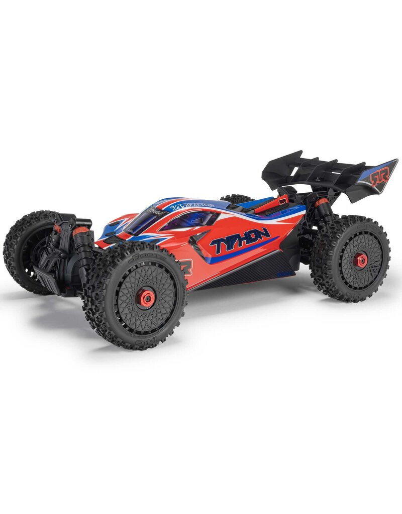 ARRMA ARA4206V4T3 1/8 TYPHON 4X4 RTR BRUSHED BUGGY, RED